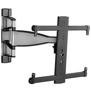 SANUS Premium Full Motion TV Wall Mount For 32" - 55" TVs - Stainless Steel Finish With FluidMotion Design For Smooth Extension, Tilt,