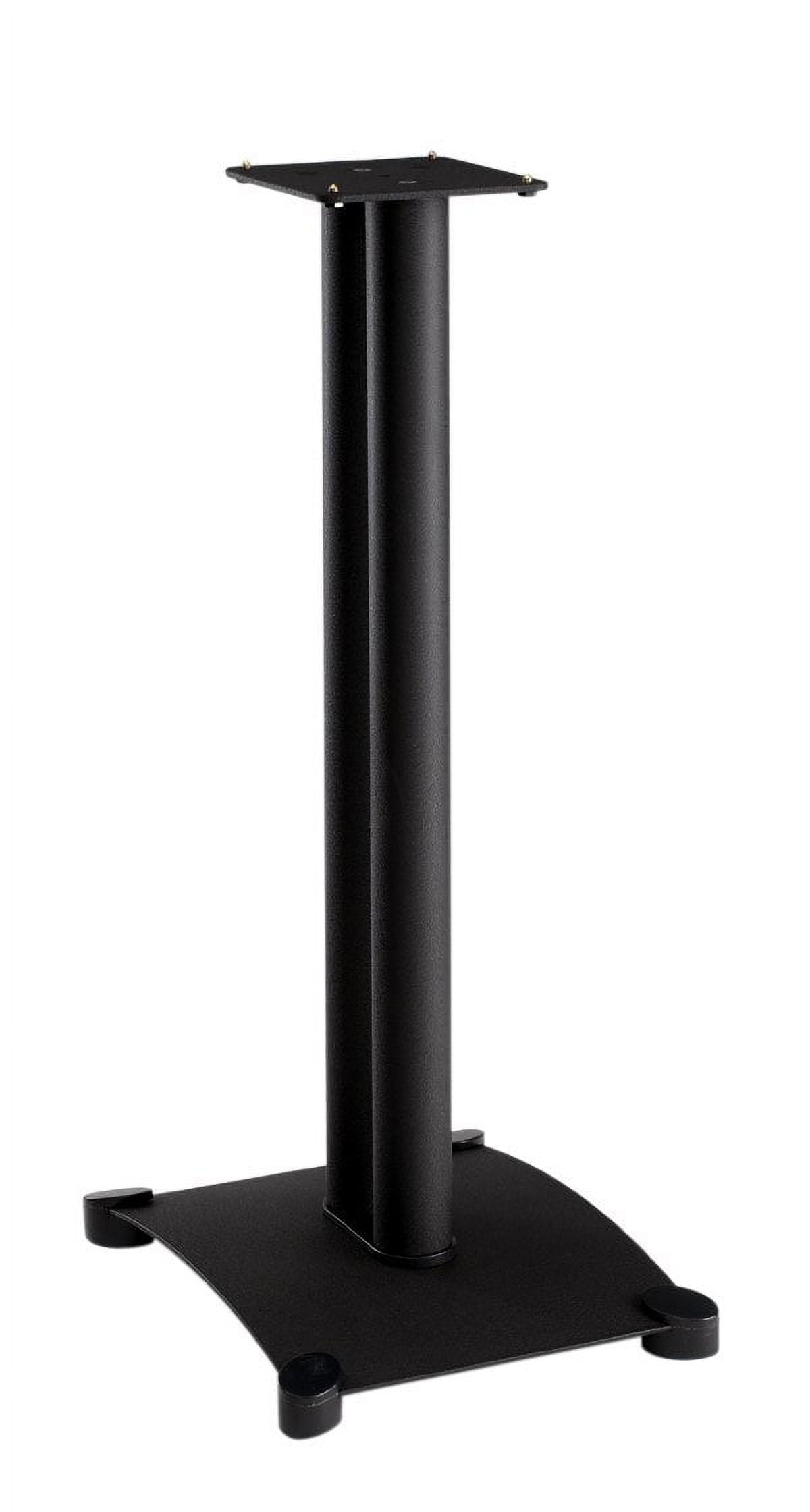 SANUS Steel Foundations 30 Inch Premium Bookshelf Speaker Stands for Small To Medium Bookshelf Speakers , Pair - SF30-B1