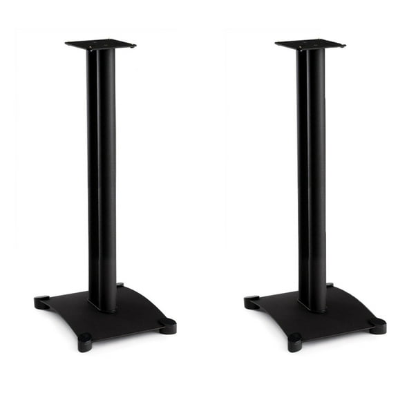 SANUS Steel Foundations 34 Inch Steel Speaker Stands, Pair (Black) - SF34-B1