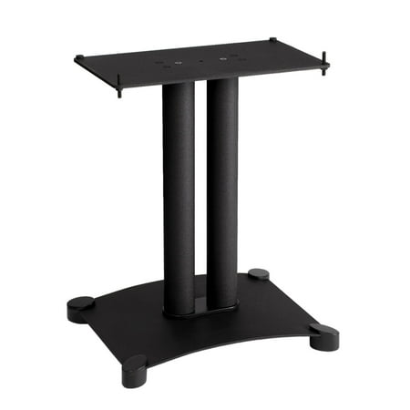 Sanus - Foundations Steel Series Center-Channel Speaker Stand - Black