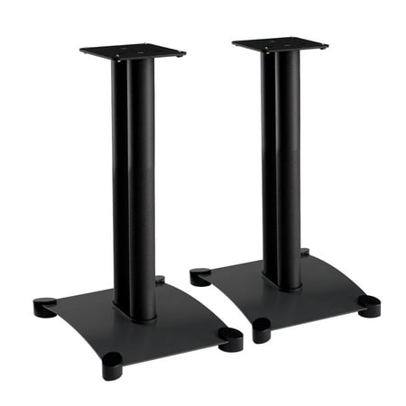 Sanus - Steel Foundations Series Bookshelf Speaker Stands (Pair) - Black