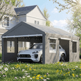 thumbnail image 1 of SANWAY 12x20 Heavy Duty Carport, Gray, 1 of 6