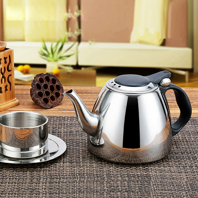 SANWOOD 1.2L Kitchen Stainless Steel Flat Bottom Water Kettle Induction  Cooker Tea Pot