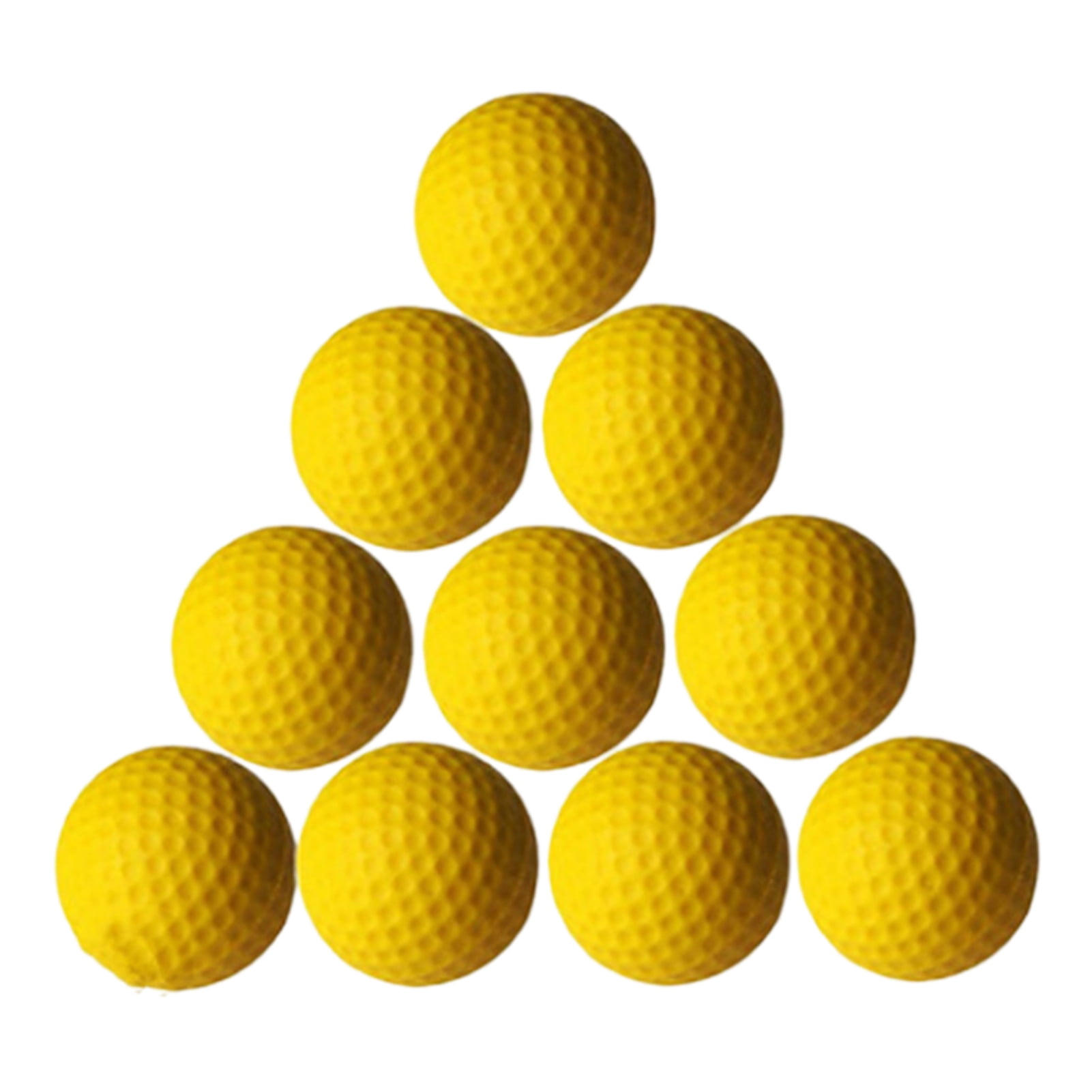 SANWOOD 10Pcs Golfer Foam Golf Soft Indoor Practice Balls Swing Exercise Training Tools
