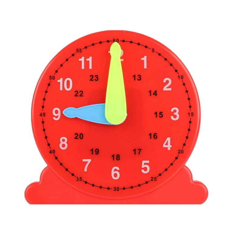 SANWOOD 12/24 Hours Montessori Student Learning Clock Time Teacher for Kids  Children
