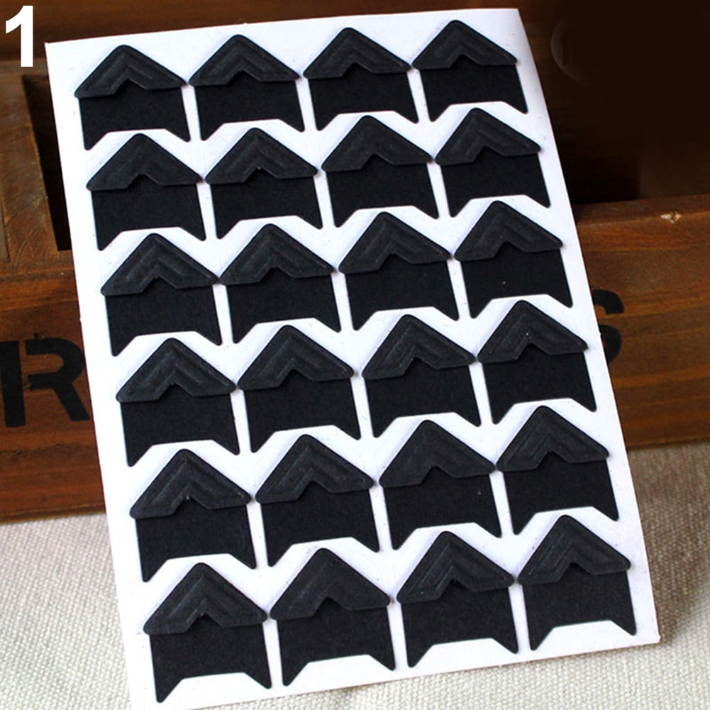 SANWOOD 120Pcs Self-Adhesive Photo Frame Corner Sticker Set Scrapbook ...