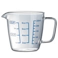 thumbnail image 1 of SANWOOD 250ml/500ml Heat Resisting Glass Measuring Cup Milk Water Scale Microwave Tool, 1 of 7