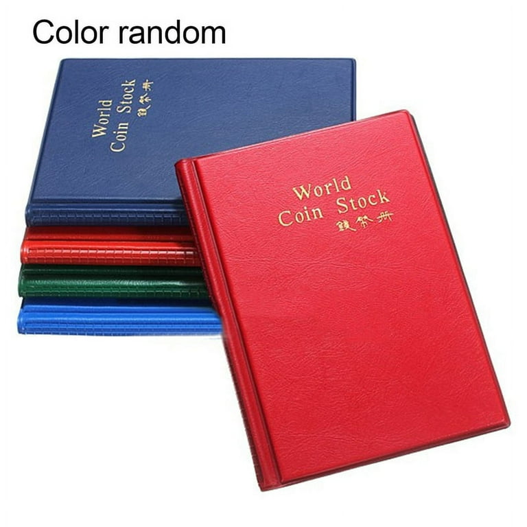 SANWOOD Coin Collection Album Book,Money Penny Pockets Collection 