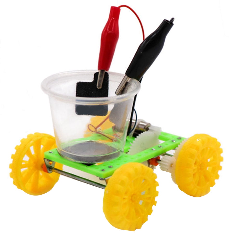 SANWOOD DIY Saltwater Power Car Kids DIY Saltwater Power Car Model Scientific Experiment Kit Educational Toys