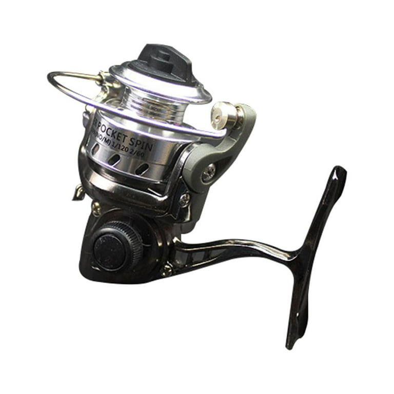 SANWOOD Fishing Reel Palm Metal Ultra Light Small Spinning Ice Roller Micro  Accessory
