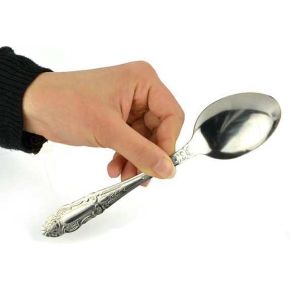SANWOOD Magic Props Perfect Magic Trick Bend Spoon Bending Gimmick Close-Up Magician Street Stage