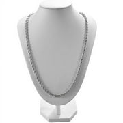 SANWOOD Necklace,Women's Men's 925 Sterling Silver Twist Chain Necklace Charm Fashion Jewelry