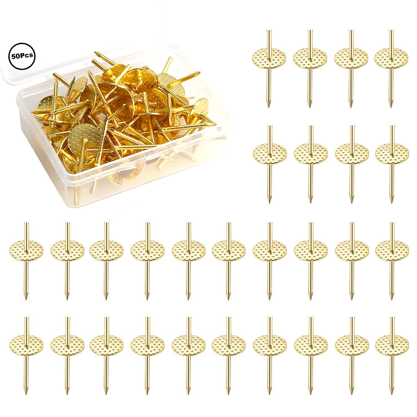SANWOOD One Step Hanger,50Pcs/Set One Step Hangers Nail Hooks 20lbs
