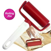 SANWOOD Plastic Rolling Pin Pastry Cookie Dough Pizza Baking Roller Kitchen Utensil Tool