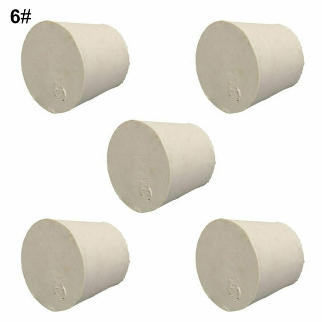 SANWOOD Rubber Stopper 5Pcs Solid Rubber Stoppers Plug Bungs Laboratory