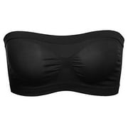 SANWOOD Solid Color Women Breathable Strapless Hollow Back Bra Sport Tube Top Underwear