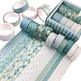 thumbnail image 1 of SANWOOD Washi Tape,10 Rolls Washi Tape Set Black Gold Foil Floral Decorative Masking Paper Sticker for Craft Scrapbook Journal DIY Gift Wrapping,Flower/Geometry/Star Design, 1 of 7