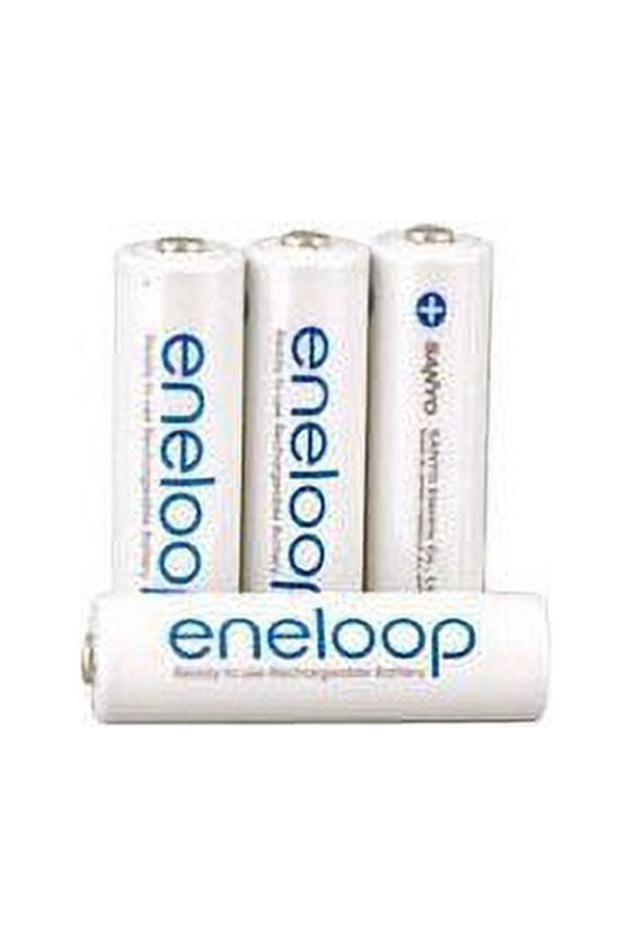 Eneloop 4 Pack AA NiMH Pre-Charged Rechargeable Batteries-Hassle Free Packaging