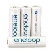 SANYO Eneloop 4 Pack AA NiMH البطاريات القابلة لإعادة الشحن - التعبئة والتغليف بدون مقبض
