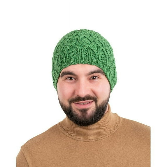 SAOL 100 % Mens Cable Knit Hat