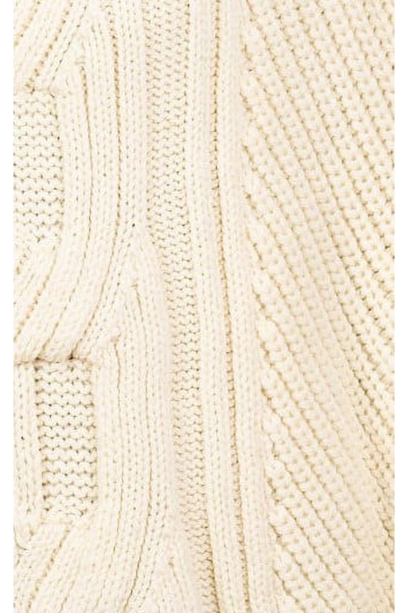 100% Merino Wool Aran Cowl Neck Knitted Poncho Irish Cape from Ireland