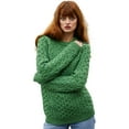 thumbnail image 1 of SAOL 100% Merino Wool Aran Women's Irish Cable Knit Sweater Fisherman Side Button Fit Pullover Made in Ireland, 1 of 6