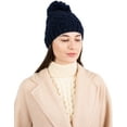 thumbnail image 1 of SAOL 100% Merino Wool Women's Knit Pom Pom Hat Cap Made in Ireland, 1 of 5
