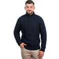 thumbnail image 1 of Men's Merino Wool Zip Neck Fisherman Sweater, 1 of 6