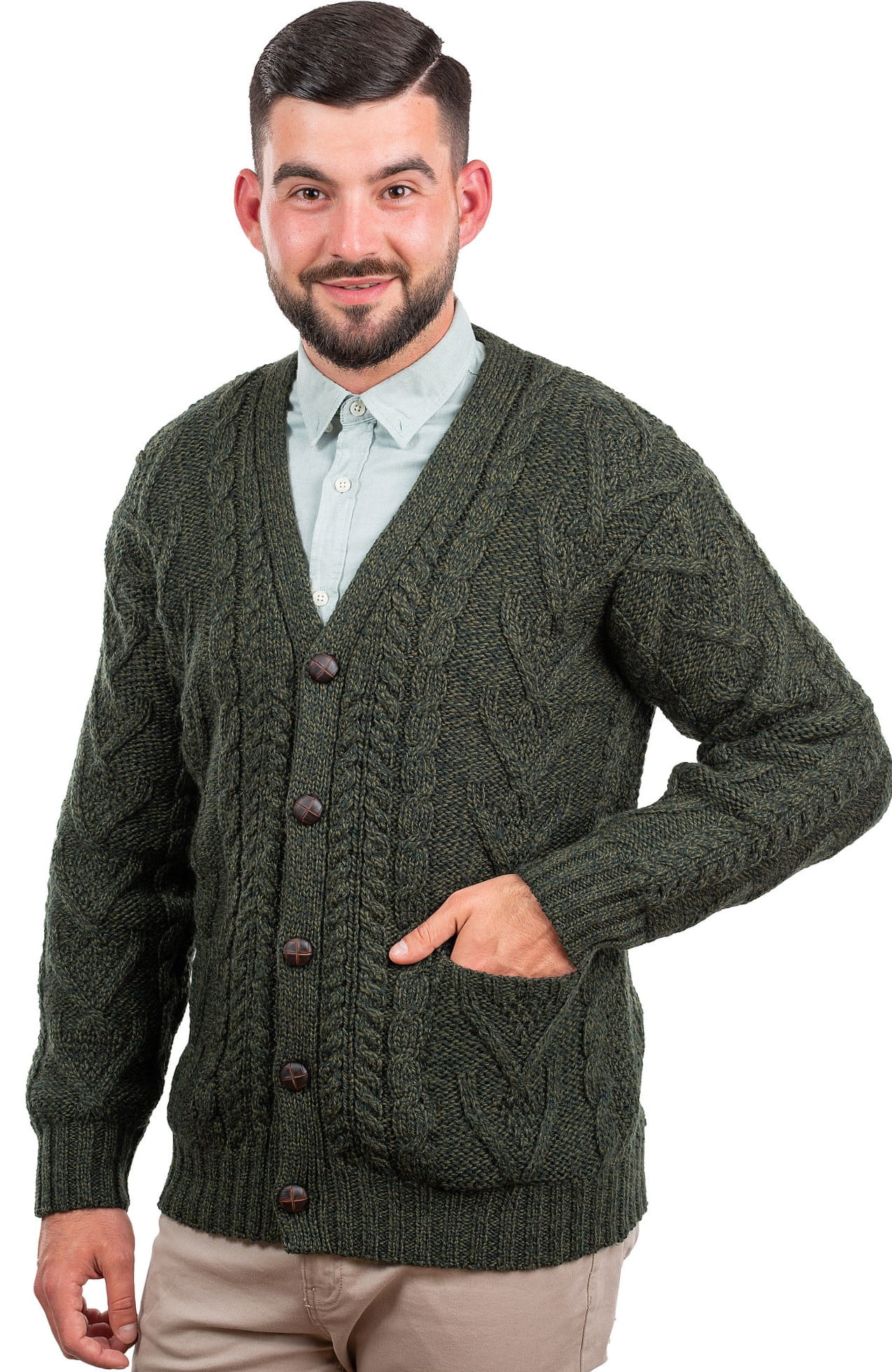 Mens fisherman hotsell cardigan sweater