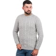 thumbnail image 1 of SAOL Aran Sweater Men`s Wool Blend Knit Pullover Fisherman Traditional Jumper from Ireland, 1 of 5