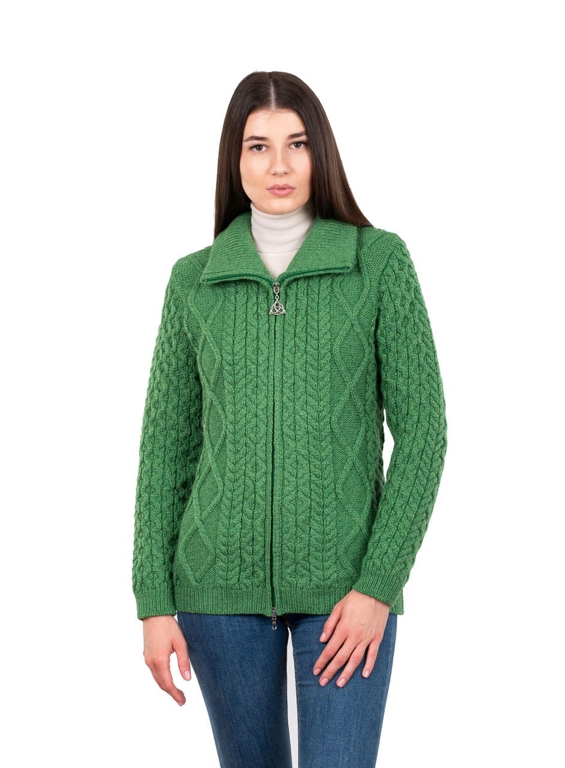 SAOL Irisch Cardigan Für Damen Aus 100% Merinowoll Produktbild-Vorschau 7
