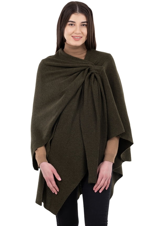 Draped Shawl Wraps for Women Lightweight Wool Soft Cape / Poncho / Scarf One Size
