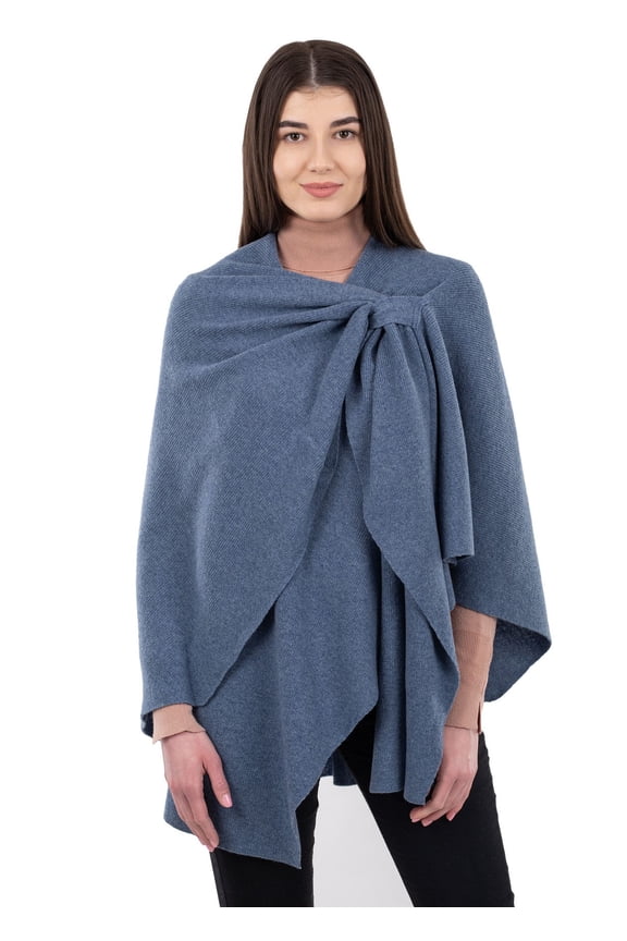 Draped Shawl Wraps for Women Lightweight Wool Soft Cape / Poncho / Scarf One Size