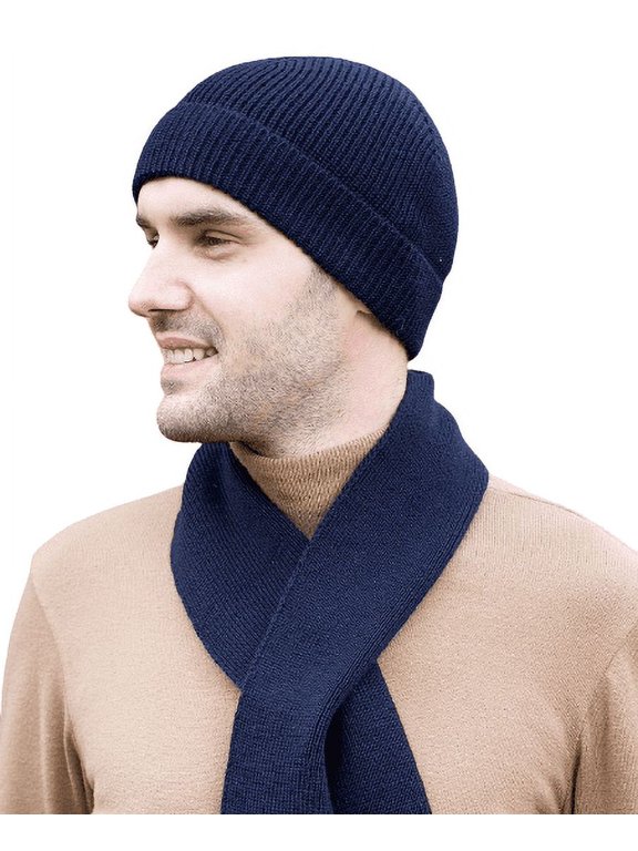 Hat Warm Comfortable Soft Ribbed Knit Beanie Men`s Cap from Ireland