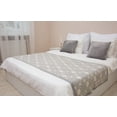 thumbnail image 1 of SAOL Irish Celtic Knot Wool Bed Runner Scarf Knitted Decorative Blanket Made in Ireland, 1 of 5