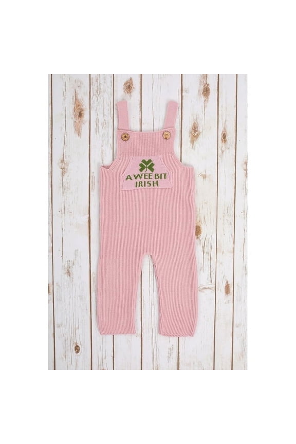 Irish Knit Overall, Wool Blend Cable Knitted Jumpsuit for Toddlers, Irish Merino Romper Machine Washable