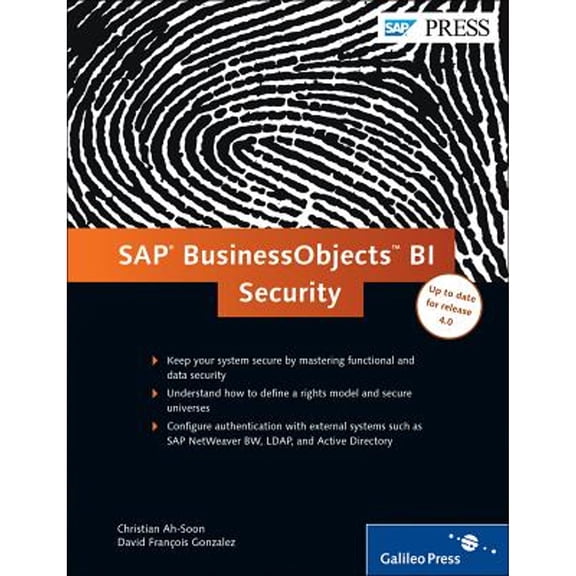Pre-Owned SAP Businessobjects Bi Security: Keep Your Bobj Safe (Hardcover) 1592294375 9781592294374