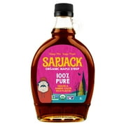 SAPJACK Grade A Amber Organic Maple Syrup - 8oz - 100% Pure Maple Syrup