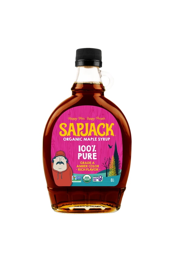 Grade A Amber Organic Maple Syrup - 8oz - 100% Pure Maple Syrup