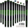 thumbnail image 1 of SAPLIZE 13 Green Midsize Golf Grips with 15 Tapes,Non-slip Rubber Golf Club Grips, 1 of 2