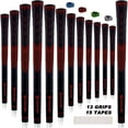 thumbnail image 1 of SAPLIZE 13 Red Standard Size Golf Grips with 15 Tapes,Non-slip Rubber Golf Club Grips, 1 of 2