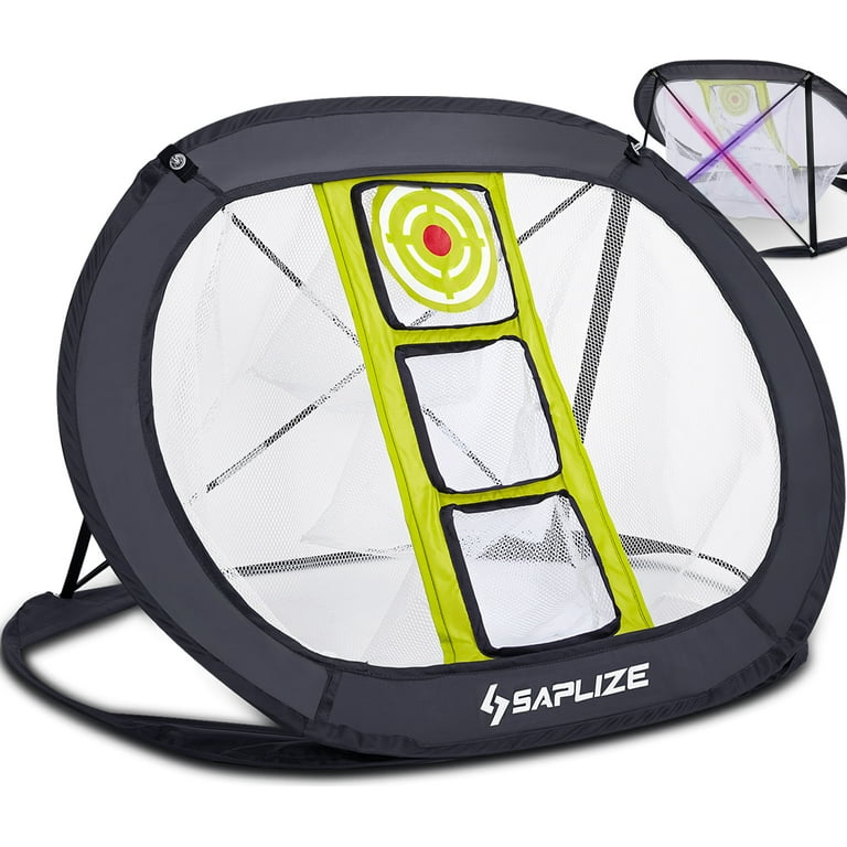 SAPLIZE Golf Chipping Net, Strongly Stable Pop Up 3 Holes Golfing