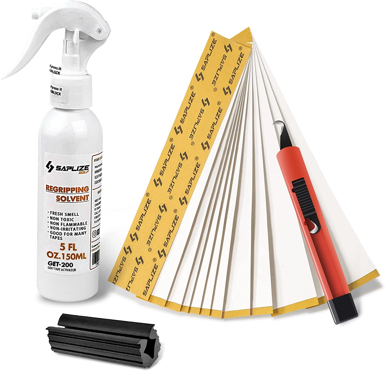 SAPLIZE Golf Grip Kits for Regripping Golf Clubs, Including 15 Paper