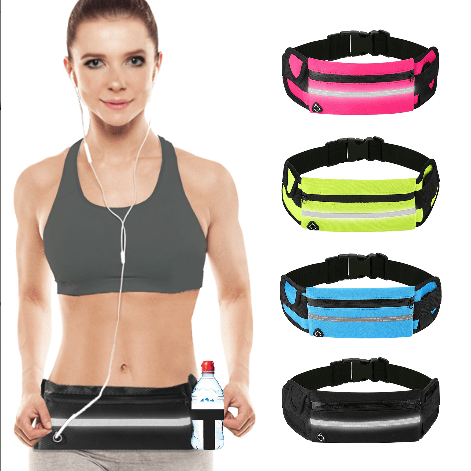 SAPLIZE Sports Waist Pack for Runners, Fanny Pack for women men Belt