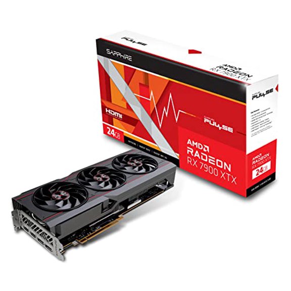 SAPPHIRE PULSE Radeon RX 7900 XTX 24GB GDDR6 PCI Express 4.0 x16 ATX Video Card 11322-02-20G