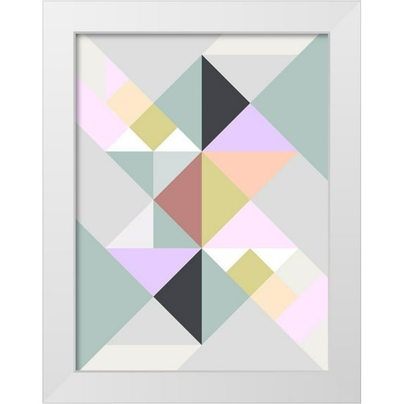 SARA Design 25x32 White Modern Wood Framed Museum Art Print Titled - Linde Drehkraft