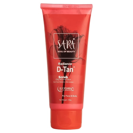 SARA SOUL OF BEAUTY D-Tan Scrub, 100gm