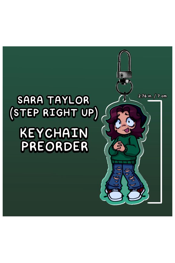 SARA TAYLOR Acrylic Keychain (Step Right Up / Music Rhythm Game)
