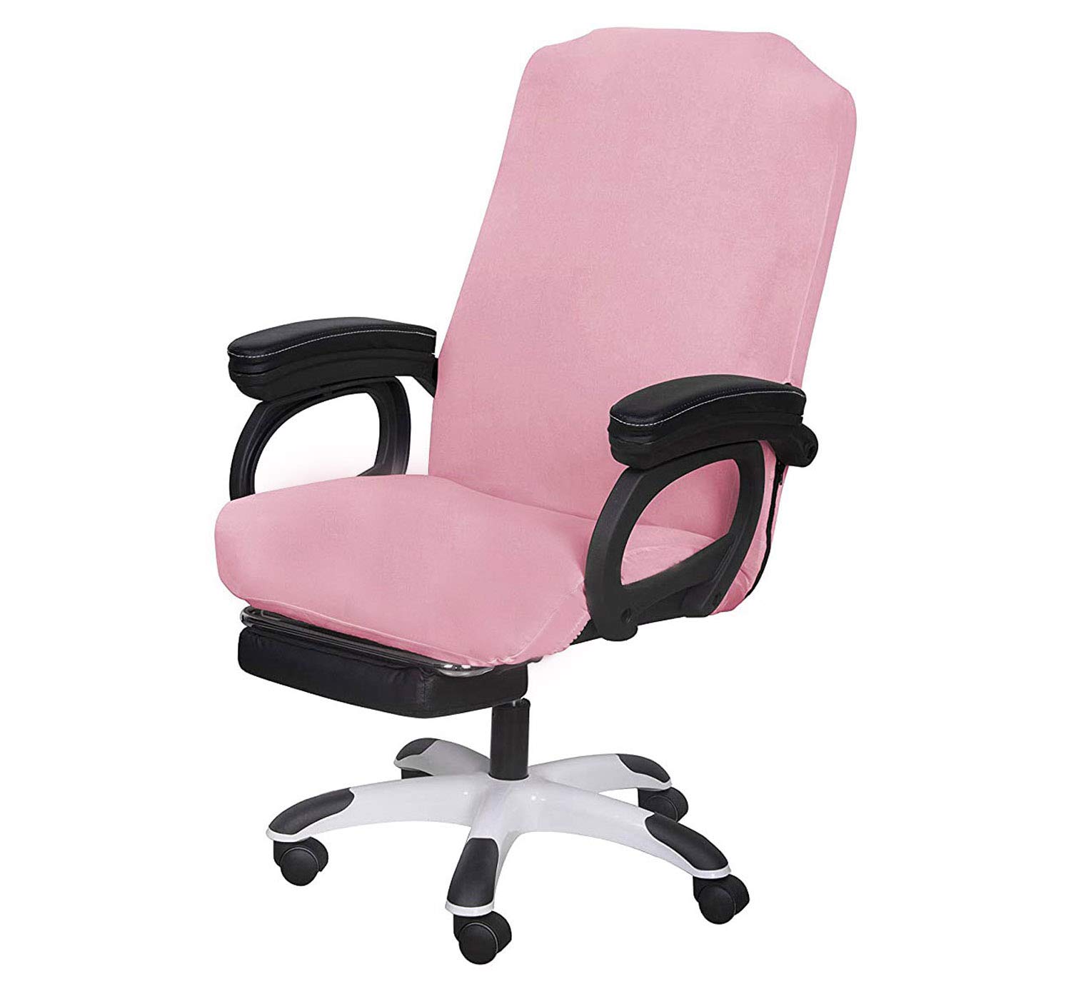 SARAFLORA Office Chair Cover Large, Pink Removable Computer Chair