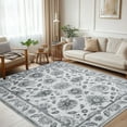 thumbnail image 1 of SARAG 5'x7' Washable Area Rug, Modern Floral Home Decor Rugs, Low Pile Non-Slip and Stain Resistant Carpets for Living Room Bedroom Kitchen Dining Room Farmhouse Office, 1 of 8